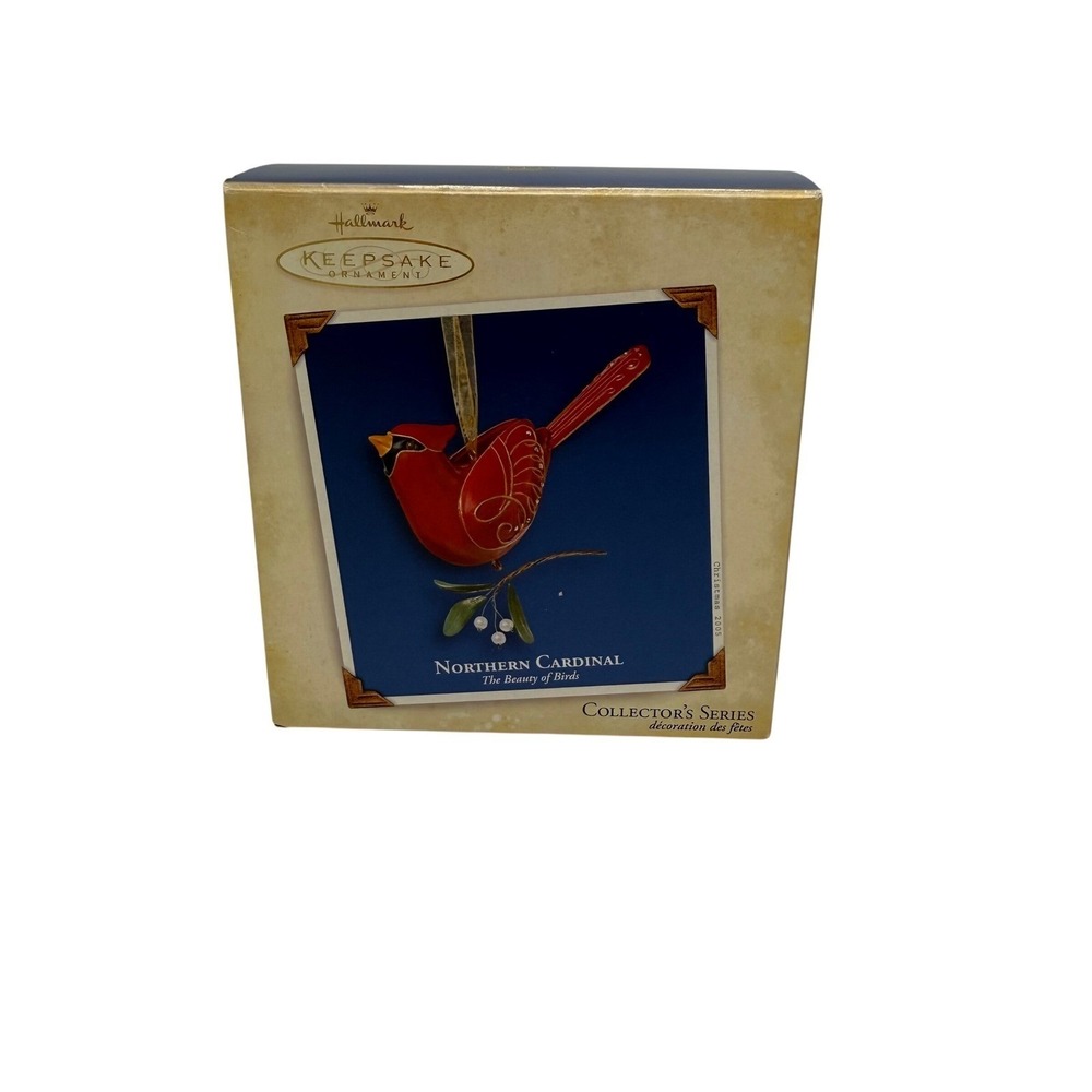 2005 Hallmark Keepsake Ornament Northern Cardinal Beauty of Birds 1st in Series